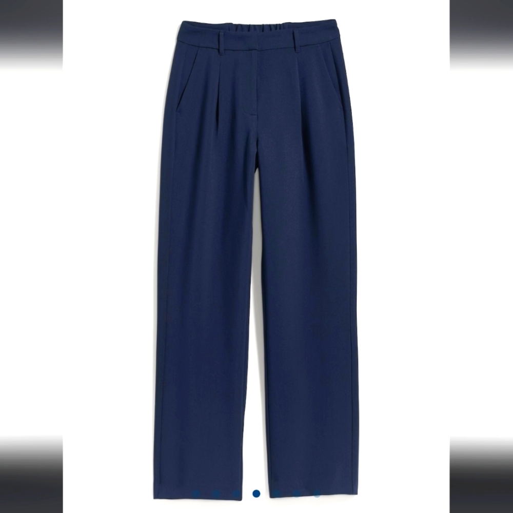 Old Navy Extra High Waisted Wide Leg Trouser Pants - Large - Navy